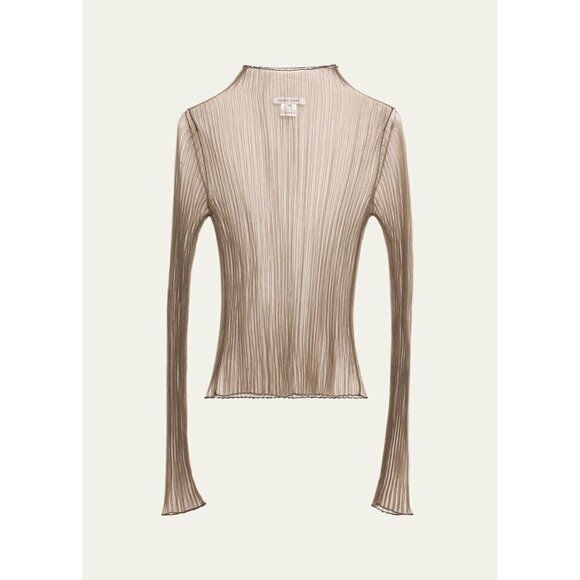 Aisling Camps Modern Mist Turtle Neck Top in Smoke Medium New Womens Blouse - Picture 11 of 17